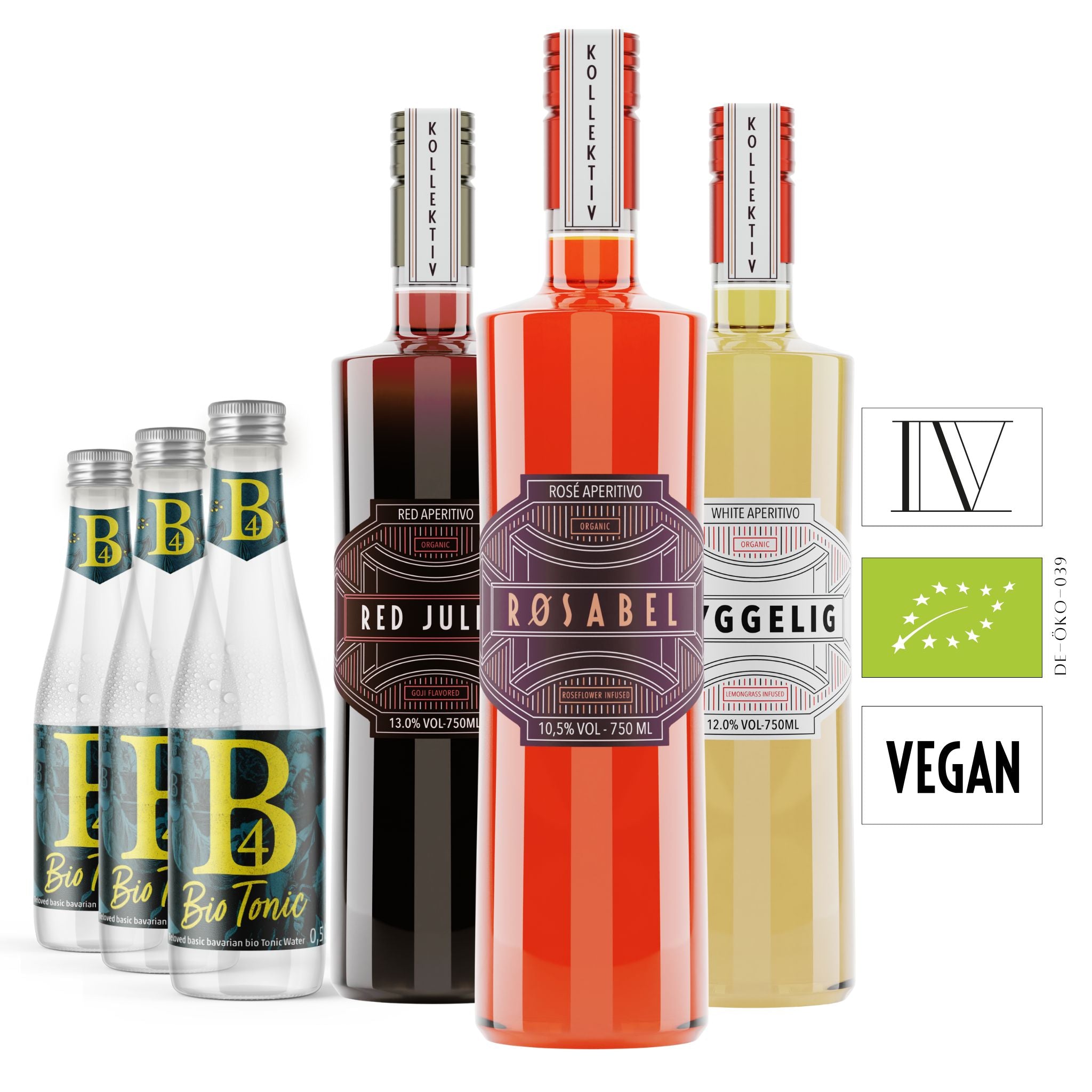 Bio-Spritz Geschenkset Aperitivo Kollektiv mit B4 Bio-Tonic Water